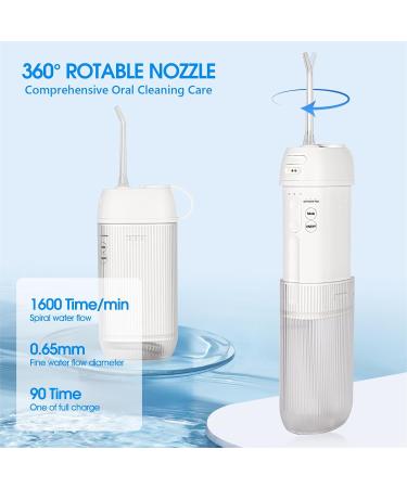 Portable Water Flosser - Mini Oral Irrigator for Travel & Home - Teeth Cleaning Solution - Buy Online on GoSupps.com