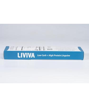 LIVIVA Low Carb High Protein KETO Linguine Pasta - 27g of Protein 8g Net Carbs Diabetic-Friendly - Made with Pea Protein Mulberry Leaf and Konjac (Pack of 4) Pack of 4 - Linguine 225g (Pack of 4) - Buy Online on GoSupps.com