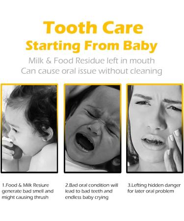 Baby Tongue Cleaner & Toothbrush - 30 Pcs Disposable Silicone Infant Oral Cleaner for Gum & Teeth Brush, Thrush Treatment 0-36 Months - Buy Online on GoSupps.com