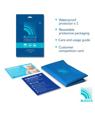 Adult Waterproof Knee Protector - Large Size for Showering, Swimming, and Bathing | Bloccs Watertight Protection for Dressings - Buy Online on GoSupps.com