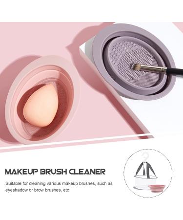 IWOWHERO 1 Set Makeup Brush Cleaning Hanging Drying Net Dryer Cleaner Hanging Drying Rack Face Tool Laundry Drying Rack Collapsible Cleaning Tools Bristles Powder Puff Silicone - Buy Online on GoSupps.com