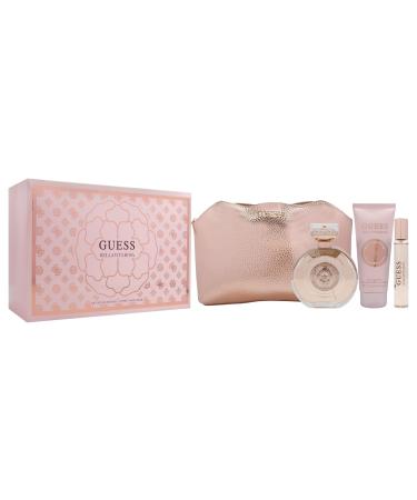 Guess Bella Vita Rosa for Women - 4 Pc Gift Set 3.4oz EDT Spray 0.5oz EDT Travel spray 3.4oz Body Lotion Pouch - Buy Online on GoSupps.com