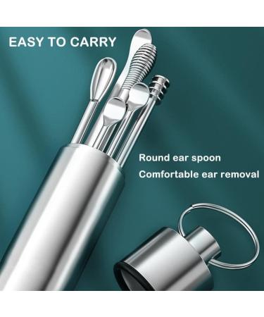 7pcs Steel Earpick Wax Remover Set - Ear Care Cleaner Spoon Tool - Buy Online on GoSupps.com