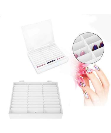RIYAN Nail Manicure Storage Box 33 Grids Portable Adjustable Container Acrylic Organizer Nail Tools - Buy Online on GoSupps.com