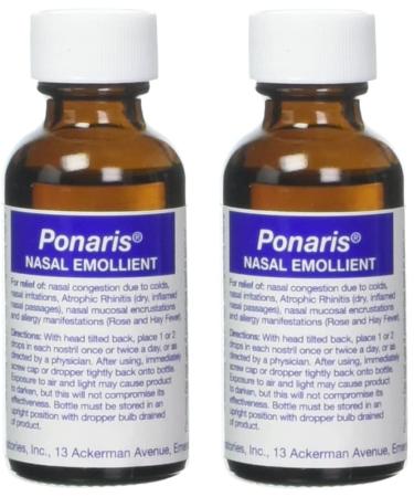 Ponaris Nasal Emolient 1 oz (Pack of 2)