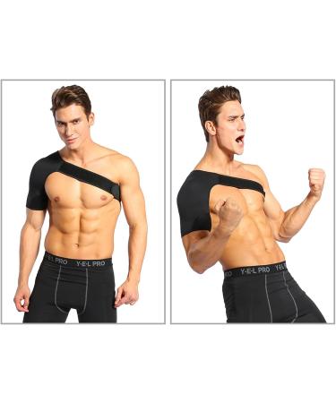 Shoulder Brace Sleeve Wrap for Pain Relief & Support - Fits Left & Right Arm Men & Women - Compression Shoulder Stability & Recovery Brace - Buy Online on GoSupps.com