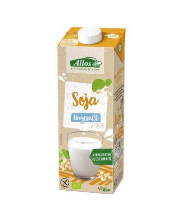 Allos - Soya Drink unsweetened - 1 l - pack of 6