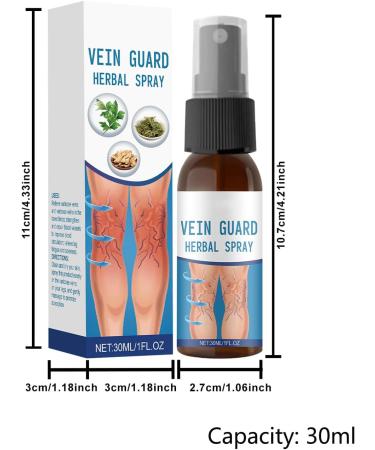  Davivian Varicose Vein Reducing Spray Varicose Vein Spray for Legs 30ml Soothing Solution for Calf Swelling for Women and Men's Legs - Buy Online on GoSupps.com