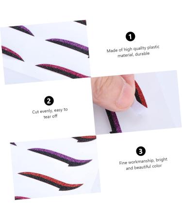 Healvian 12 Pairs Glitter Eyeliner Eyelid Strips Instant Pink Glitter Sticker - Buy Online on GoSupps.com