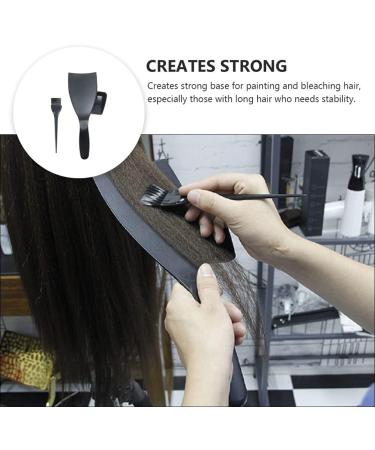 Lurrose 1Set Highlighter Set Hair Color Board Hair Dye Board highlighting board for hair DIY hair dye tools hair dye kit Hair Dyeing Brush Hair Tint Tool balance paddle plastic flat top - Buy Online on GoSupps.com