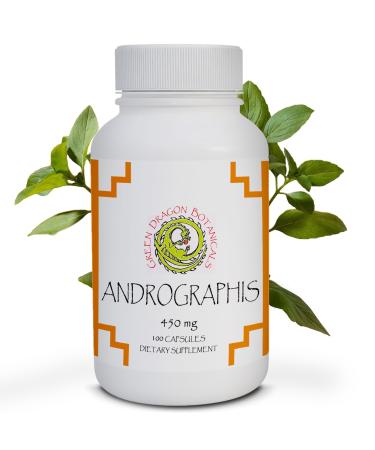 Andrographis Capsules (Andrographis paniculata) Herb 450 mg 100 Capsules Made in USA - Cold Prevention And Immune Support Supplements - Organic Non-GMO Gluten-free Vegetarian GMP Standards