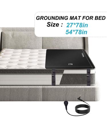 Losuvero Grounding Mat - Breathable Grounded Mattress Pad 68.6x198.1 cm | 100% Conductive Carbon Cover Cushion for Better Sleep - Buy Online on GoSupps.com