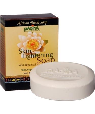 Madina Skin Lightening Botanical African Black Soap  3.5 oz.