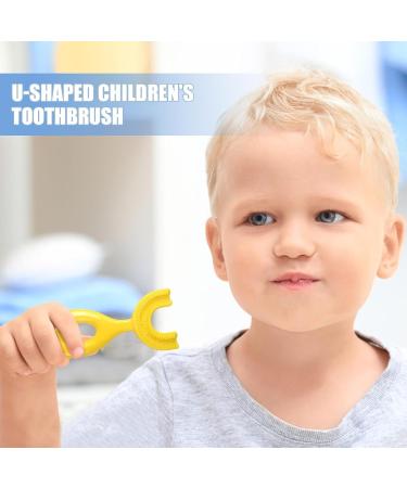 JLCEH U-Shaped Children's Toothbrush | Soft Bristle 360 Design for Kids 6-12 | Food-Safe Material for Healthy Oral Hygiene - Buy Online on GoSupps.com