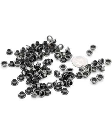 CRAFTMEMORE 4MM Gunmetal Grommets Eyelets 100PCS for Shoes, Bead Cores, Clothes - Ideal for Leather, Canvas - Buy Online on GoSupps.com