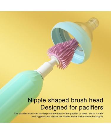 Electric Bottle Cleaning Brush Rechargeable Bottle Cleaner Set Straw & Nipple Brush | Electric Baby Bottle Cleaner Set Straw Brush Say Goodbye to Hassle Cleaning Hondony 02b Emerald Green - Buy Online on GoSupps.com