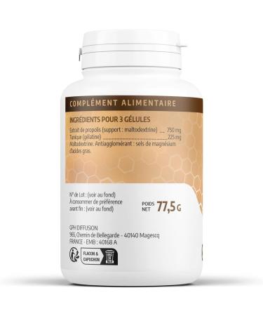 Propolis 250 mg - 200 capsules - Buy Online on GoSupps.com
