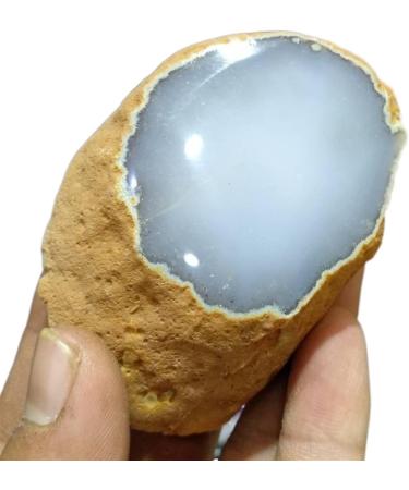1PC 400-500g Natural Rough Agate Stone Raw Crystal Agate Natural Luster - Buy Online on GoSupps.com