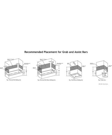 Safety First 5648 Concealed Mount Stainless Steel Bath and Shower Grab Bar - 1.5 x 48 Inch - Buy Online on GoSupps.com