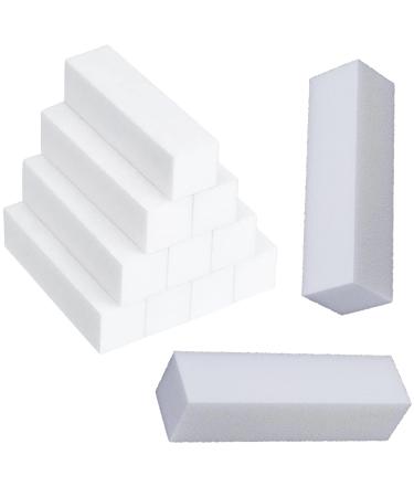 12 Nail Buffer Blocks 120 Grit 4-Way White Buffing Blocks for Nails Nail Buffers Blocks White Block Nail Buffer Block for Gel Nails