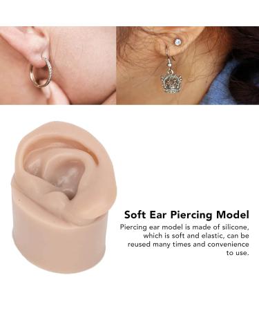 Simulation Silicone Ears Model for Piercing Practice - Realistic Fake Body Parts Display for Medical Training & Jewelry Teaching Tool - Buy Online on GoSupps.com