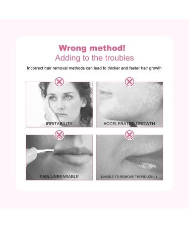Facial hair removal cream 50g for women effective depilatory cream skin hair removal visible smooth skin painless for upper lip cheeks and eyebrows (1) - Buy Online on GoSupps.com