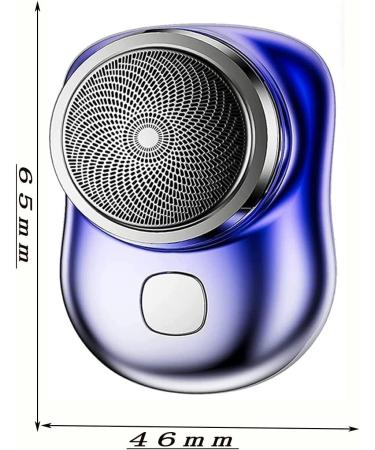 Alkyne Mini-Shave Portable Electric Shaver Mini-Shave Portable Electric Shaver Pocket Wet & Dry Men's Shaver USB Rechargeable Shaver Suitable for Home Travel Father's Day Gifts (Blue) - Buy Online on GoSupps.com