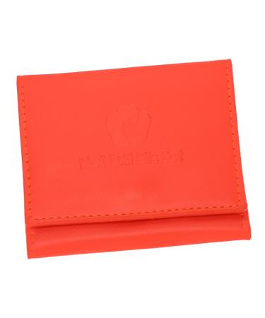 Mikinona 1pc Grinding Diamond Storage Bag Nail Drill Bits Organizer Nail Tool Kit Portable Nail Drill Salon Supply Nail Bit Display Holder Nail Salon Tool Nail Salon Accessory Nail Kit Skin 23.5x9.5cm Orange