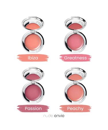 Nude Envie Cream Blush Pink with Hyaluronic Acid - Certified Vegan & Cruelty-Free Formula for All Skin Tones | Greatness - Buy Online on GoSupps.com