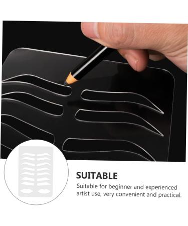 Ipetboom Eyebrow Stencil Plate Eyebrow Mold Brow Stencil Mold Eyebrow Guide Brow Template Tool Make up - Buy Online on GoSupps.com