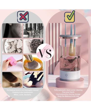 Buy Makeup Brush Cleaner & Storage Box - Deep Cosmetic Brush Spinner for All Sizes | Perfect Gift for Women on Mother's Day - Buy Online on GoSupps.com