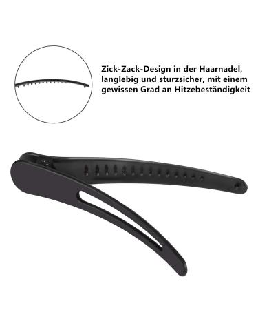 VOARGE 12 Pieces Hair Clips for Hairdressing | Quality Sectioning Clips for Ladies | Durable Plastic 12 cm Hairdresser Supplies - Buy Online on GoSupps.com