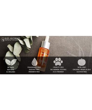 RD Alchemy | 100% Natural Organic Rejuvenating Oil Serum for Glowing Skin - Argan Jojoba Rosehip Retinol & CoQ10 | Diminishes Acne Fine Lines Wrinkles & Age Spots | 15ml - Buy Online on GoSupps.com