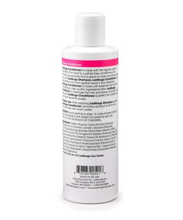 Ladibugs Lice Prevent Conditioner 8oz - Natural Essential Oils, Sulfate-Free - Buy Online on GoSupps.com