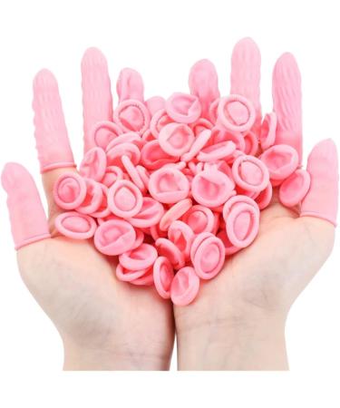 100PCS Disposable Rubber Gloves - Non-Slip Anti-Static Latex Finger Protectors for Nail Care - Black - Buy Online on GoSupps.com