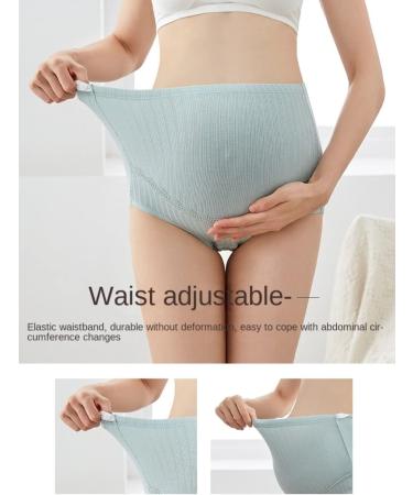Hedywei Maternity Knickers XL | High Waist Pregnancy Panties | Belly Support Underwear | Cotton Seamless | Bean Paste Red/Grey/Apricot - Buy Online on GoSupps.com