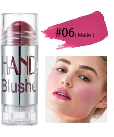PICKX Chubby Blush Stick Multipurpose Blush Blush Stick For Cheeks Cream Blush Pink Blush Peach Stick Matte Stick Glow Stick Brighten Skin Tone (06#Matte) - Buy Online on GoSupps.com