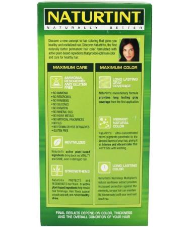Naturtint Hair Color 1N Ebony Black - Premium Natural Hair Dye for International Shipping - Buy Online on GoSupps.com