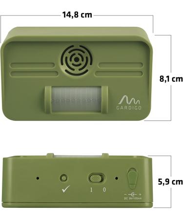 Gardigo Dog & Cat Defense Set | Ultrasonic Garden Repellent | 7m Range 70 Angle | Effective Against Dogs & Cats - Buy Online on GoSupps.com