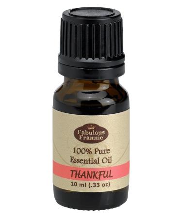 Fabulous Frannie Thankful 100% Pure Undiluted Essential Oil Blend of Lime Bergamot Grapefruit Cypress Patchouli and Ylang Ylang 10ml (Pack of 1)