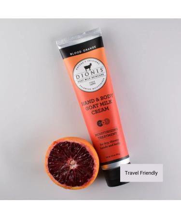 Dionis Goat Milk Skincare 3.3oz Blood Orange Hand & Body Cream - Travel Size Hydrating Lotion for Dry Skin - Made in USA, Cruelty-Free & Paraben-Free - Buy Online on GoSupps.com