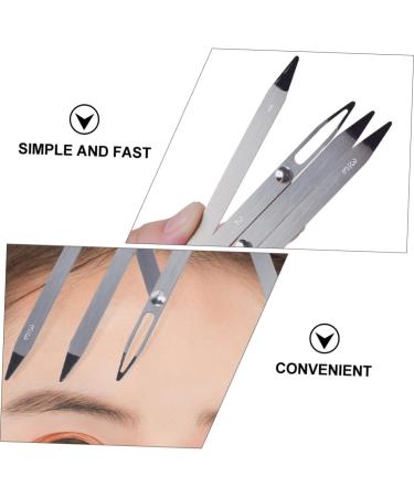 POPETPOP 3 pcs Ratio Silver Eyebrow Steel Position Tattooing Stainless Flexible Ruler Gold Tool Measuring - Buy Online on GoSupps.com