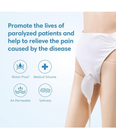 UrinMed External Catheter for Men - 2 Urine Bags Included (2000 ML) - Incontinence Management Kit for Bedridden Men - Buy Online on GoSupps.com