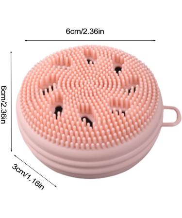 Face Exfoliator Brush | Super Soft Face Scrub Brush with Soft Bristles | Manual Face Wash Scrub for Face Skincare Exfoliator Brush for Cleaning Thaely Pink - Buy Online on GoSupps.com