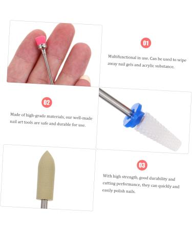 HAPINARY 1 Set Nail Polisher Manicure File Bits Drill Bit for Metal Acrylic Nails Drill Bit Electronics Kit Gel Nails Kit Nail Drill Carbide Drill Bits Nail Flakes Tungsten Steel - Buy Online on GoSupps.com