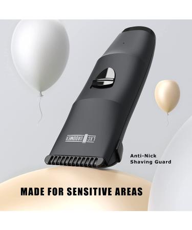 Men's Body Hair Trimmer - LXCGROOMER Groin & Ball Shaver with Ceramic Blades | Anti-Nick Guard, Waterproof Body Groomer - Buy Online on GoSupps.com