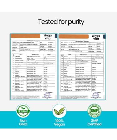 Zinga_vita Multivitamin for Men with 47 Essential Nutrients | Infused with Multivitamins Minerals Omega 3 & Vital Herbs for Energy Metabolism Immunity Stamina & Muscles Recovery 60 Veg Tablets - Buy Online on GoSupps.com