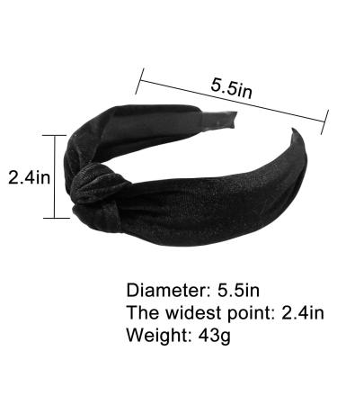 BEBEEPOO 2Pcs Pearl Velvet Wide Headbands - Vintage Style Hair Accessories - Buy Online on GoSupps.com