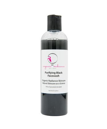 Purifying Black Facewash with Activated Charcoal | Acne-Prone Skin Cleanser | Pollution Defense & Makeup Removal | Sensitive Skin Formula | 8 oz - Buy Online on GoSupps.com