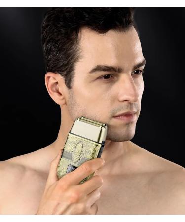 Men's Cordless Rechargeable Foil Shaver - 8800 RPM Electric Hair & Beard Trimmer - Professional Metal Razor - Buy Online on GoSupps.com
